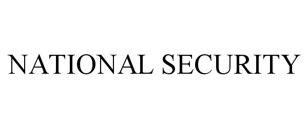  NATIONAL SECURITY