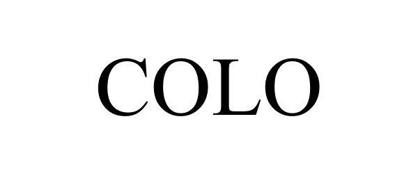 Trademark Logo COLO