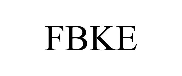 Trademark Logo FBKE