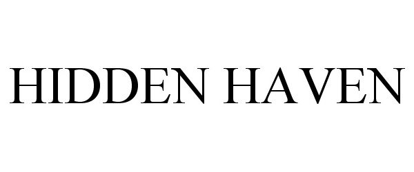 Trademark Logo HIDDEN HAVEN