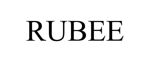 Trademark Logo RUBEE