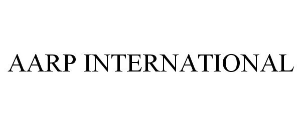 Trademark Logo AARP INTERNATIONAL