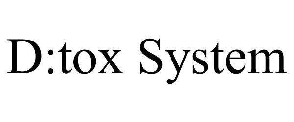 Trademark Logo D:TOX SYSTEM