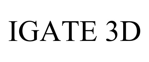 Trademark Logo IGATE 3D