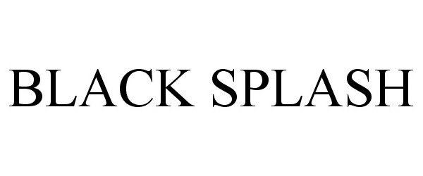 Trademark Logo BLACK SPLASH