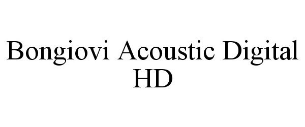  BONGIOVI ACOUSTIC DIGITAL HD