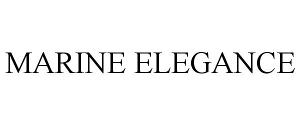 Trademark Logo MARINE ELEGANCE