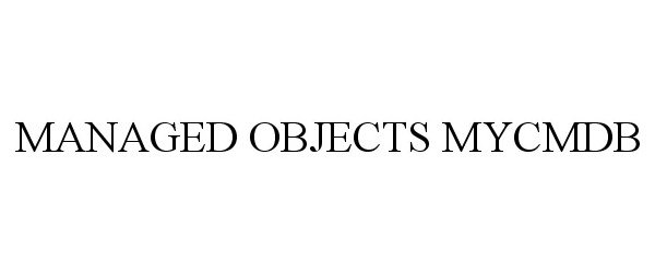  MANAGED OBJECTS MYCMDB