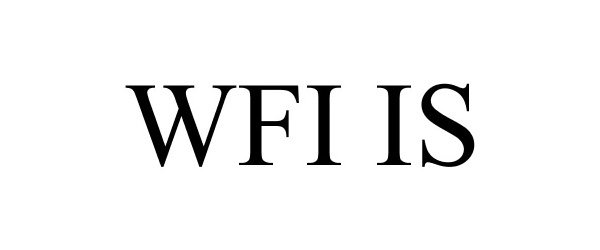 Trademark Logo WFI IS