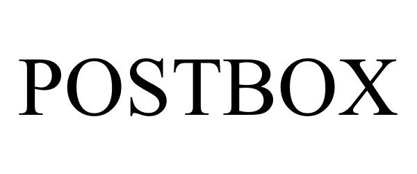 Trademark Logo POSTBOX