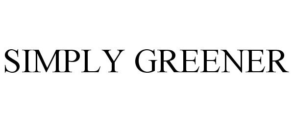 Trademark Logo SIMPLY GREENER