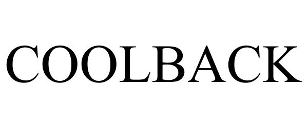 Trademark Logo COOLBACK