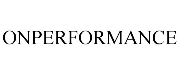 Trademark Logo ONPERFORMANCE