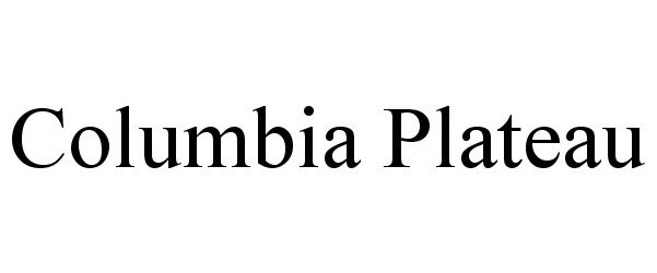  COLUMBIA PLATEAU
