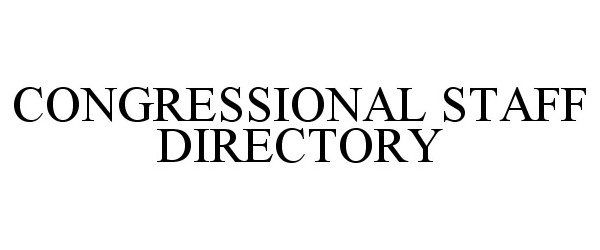 Trademark Logo CONGRESSIONAL STAFF DIRECTORY