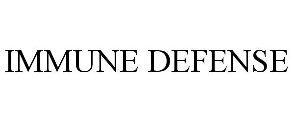 Trademark Logo IMMUNE DEFENSE