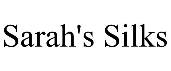 Trademark Logo SARAH'S SILKS