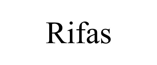 Trademark Logo RIFAS