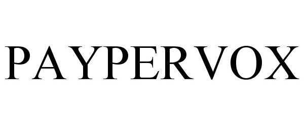  PAYPERVOX