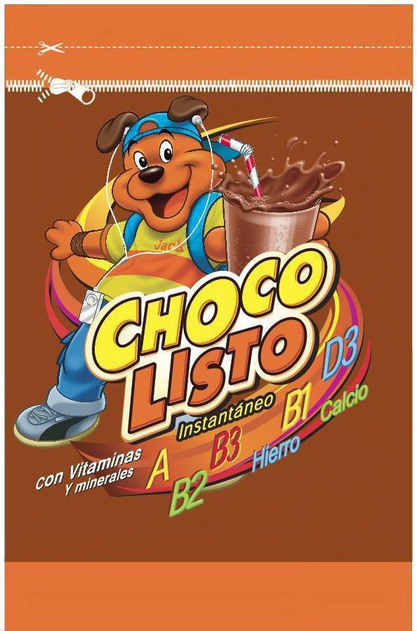  CHOCO LISTO INSTANTÃNEO CON VITAMINAS Y MINERALES A B2 B3 HIERRO B1 D3 CALCIO CON VITAMINAS Y MINERALES MEZCLA EN POLVO PARA PR