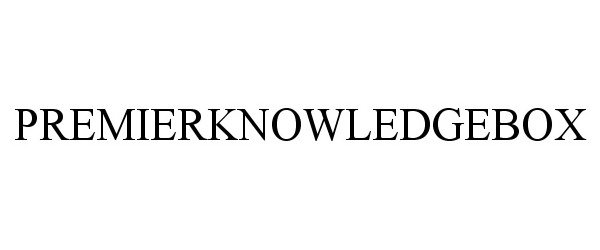 Trademark Logo PREMIERKNOWLEDGEBOX