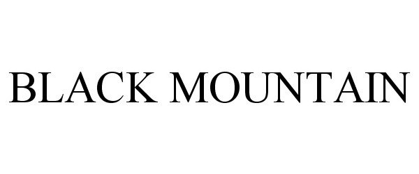 Trademark Logo BLACK MOUNTAIN