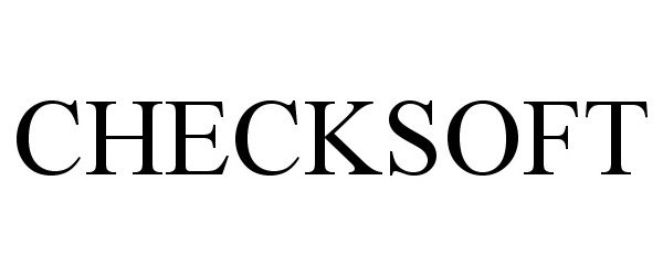 Trademark Logo CHECKSOFT