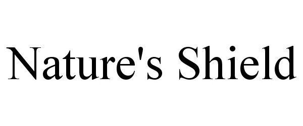 Trademark Logo NATURE'S SHIELD