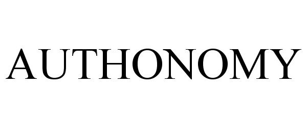 Trademark Logo AUTHONOMY