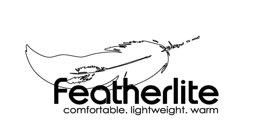 Trademark Logo FEATHERLITE COMFORTABLE. LIGHTWEIGHT. WARM