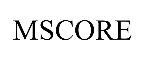 Trademark Logo MSCORE