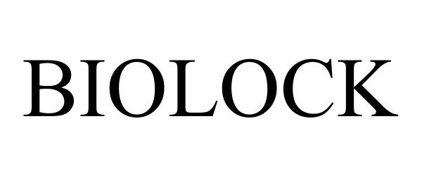 Trademark Logo BIOLOCK