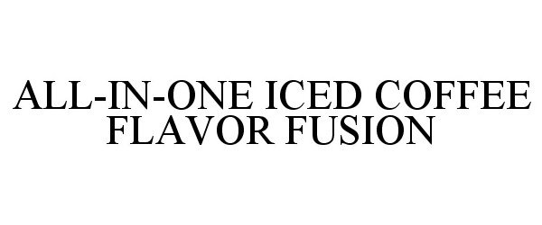  ALL-IN-ONE ICED COFFEE FLAVOR FUSION