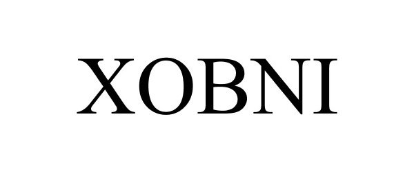 Trademark Logo XOBNI
