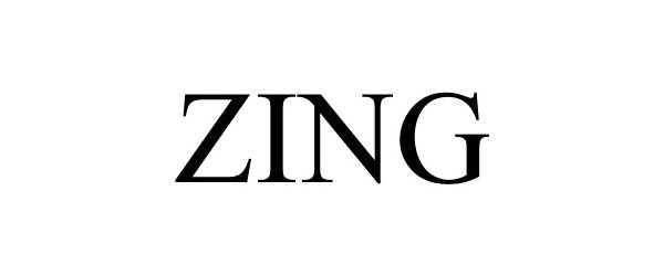 Trademark Logo ZING