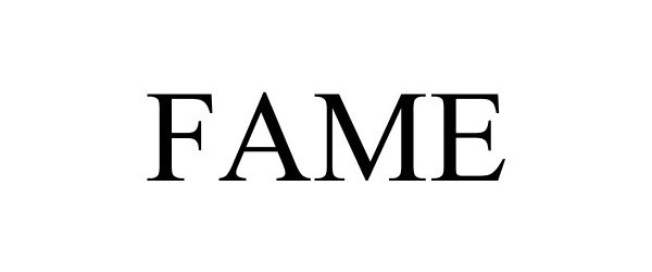 Trademark Logo FAME