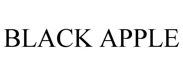  BLACK APPLE