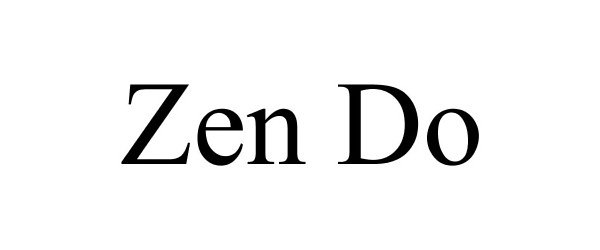 Trademark Logo ZEN DO
