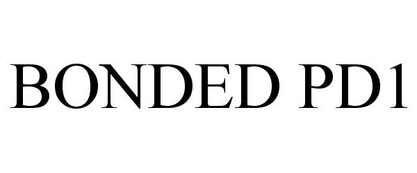Trademark Logo BONDED PD1