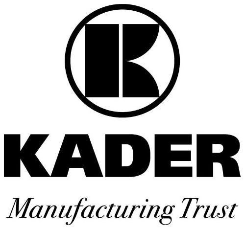 Trademark Logo K KADER MANUFACTURING TRUST