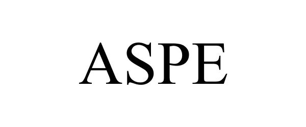 Trademark Logo ASPE