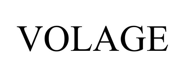 Trademark Logo VOLAGE