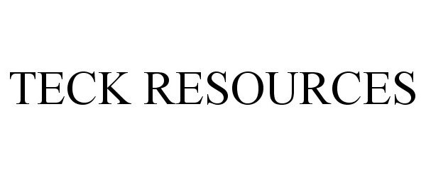 Trademark Logo TECK RESOURCES