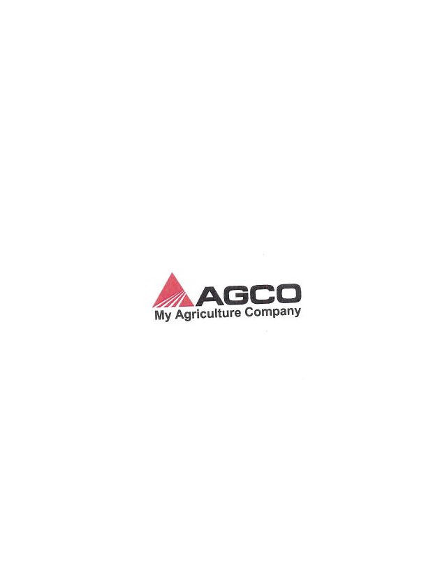  AGCO MY AGRICULTURE COMPANY