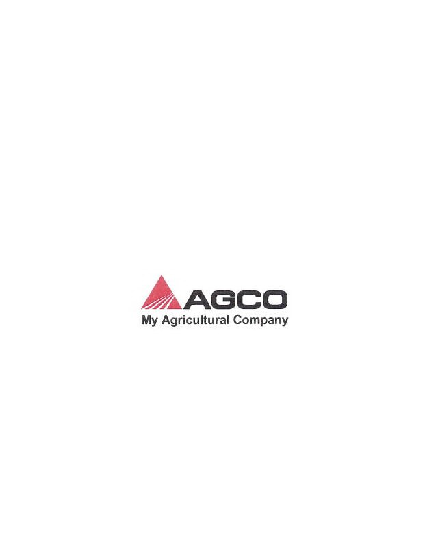  AGCO MY AGRICULTURAL COMPANY