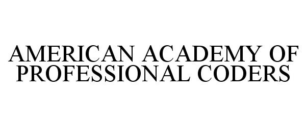  AMERICAN ACADEMY OF PROFESSIONAL CODERS