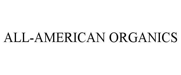  ALL-AMERICAN ORGANICS