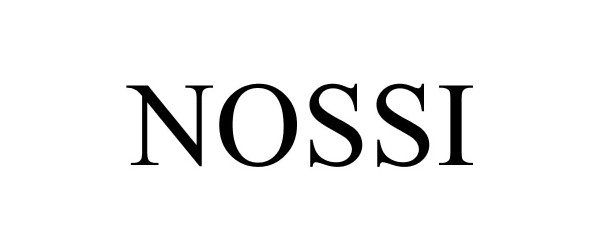 Trademark Logo NOSSI
