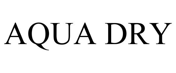 Trademark Logo AQUA DRY