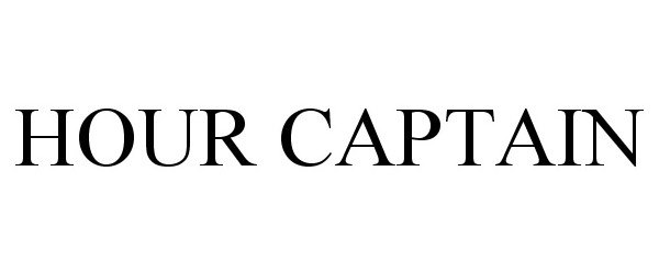 Trademark Logo HOUR CAPTAIN